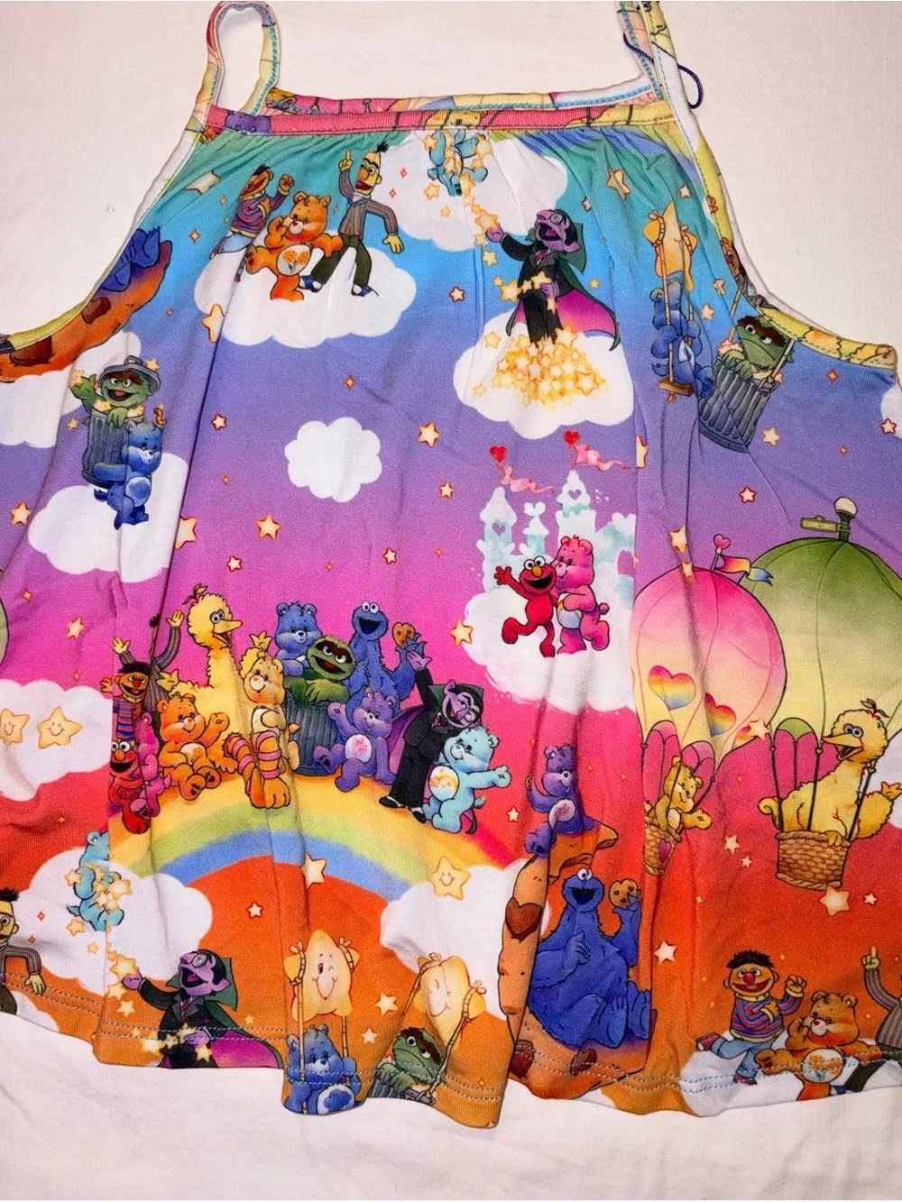Posh Peanut Care Bears X Sesame Street 2 pc set sz 3-4 NWT